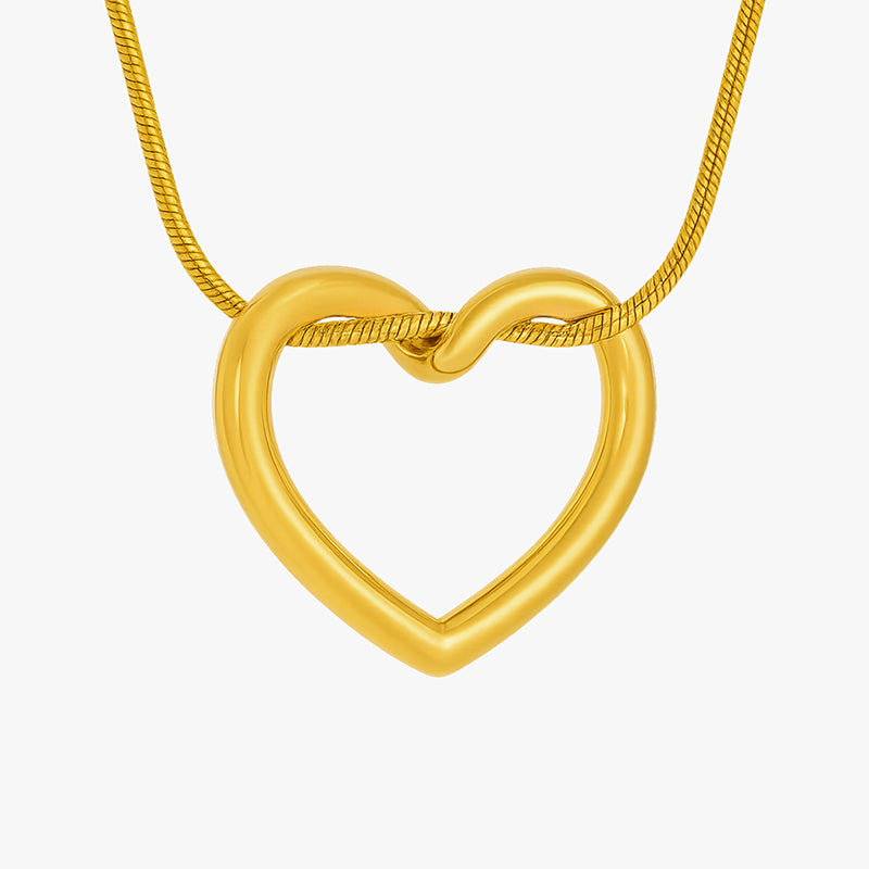 Vea – ketting met een gebogen harthanger