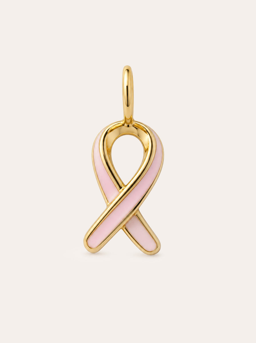 Pink Ribbon Charm