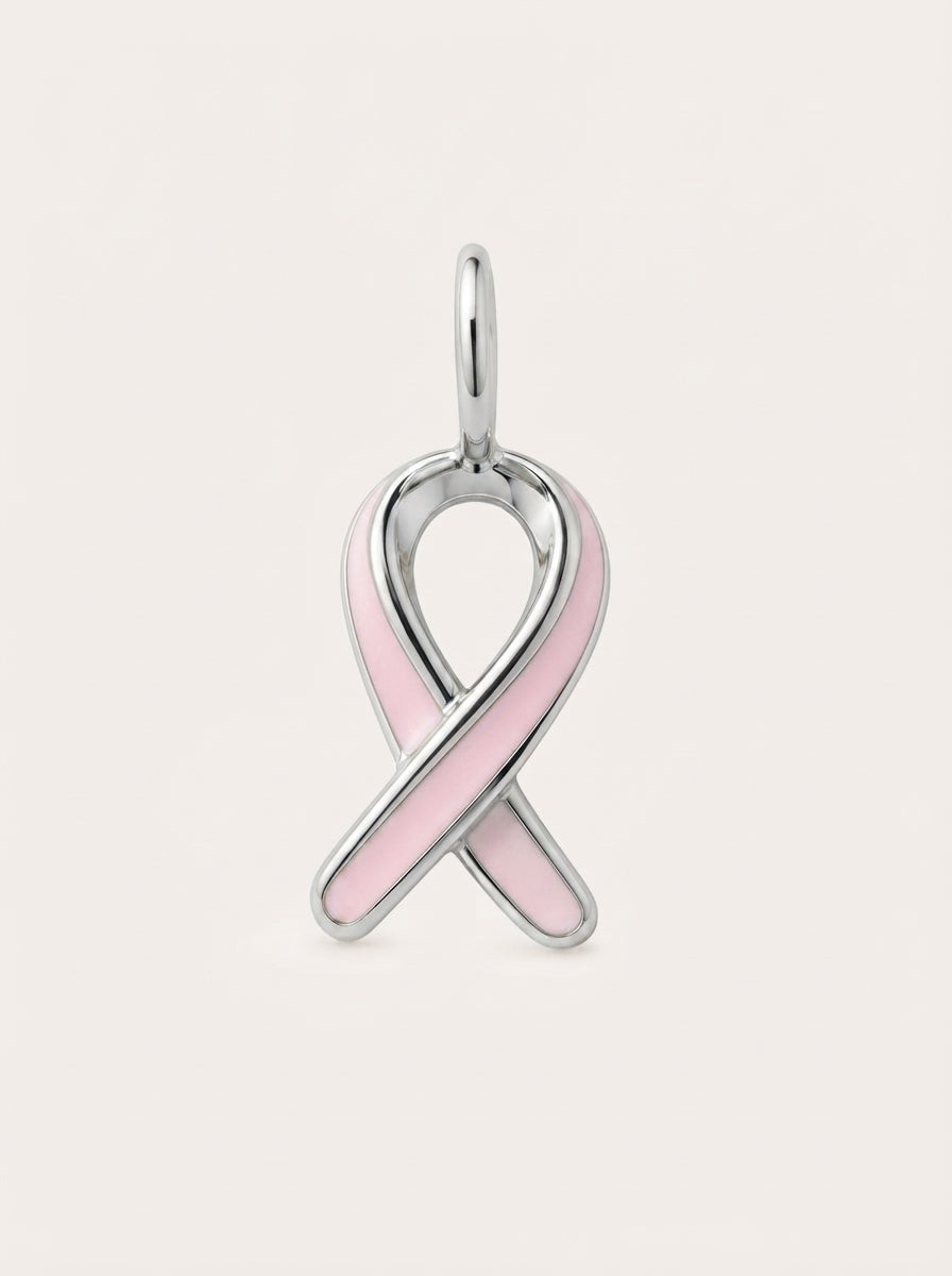 Pink Ribbon Charm