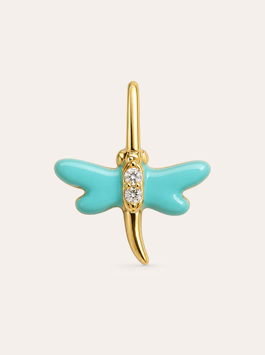 Libelle türkis Charm