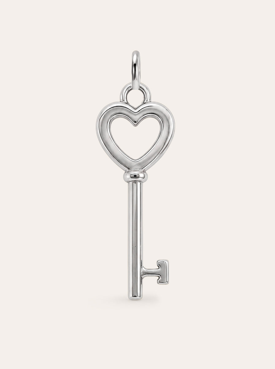 Schlüssel mit Herz Charm