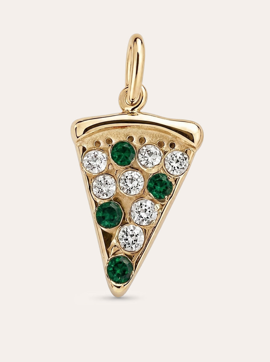 Pizza mit Zirkonia Charm