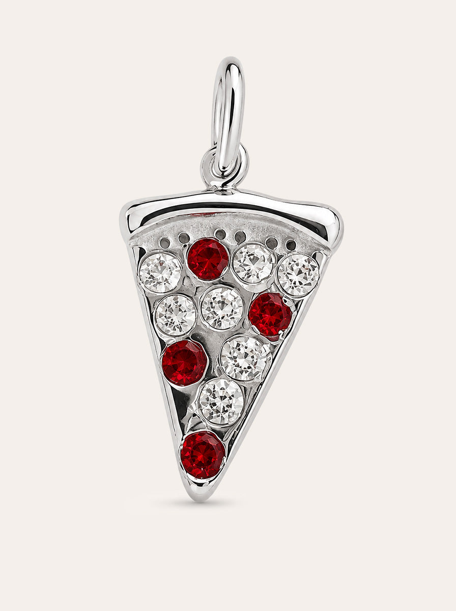 Pizza mit Zirkonia Charm