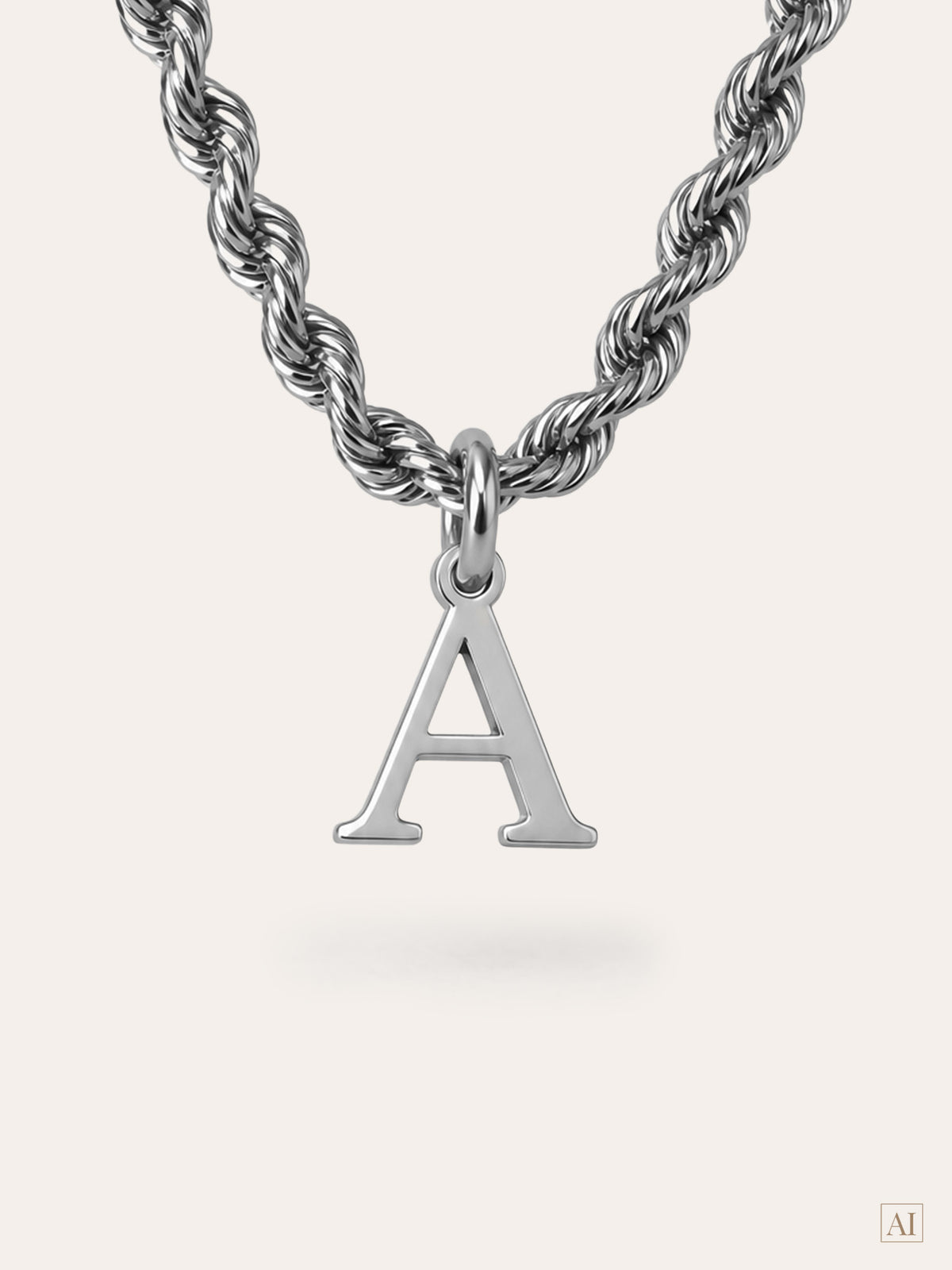 Signature – Initialen-Kette mit Rope Chain