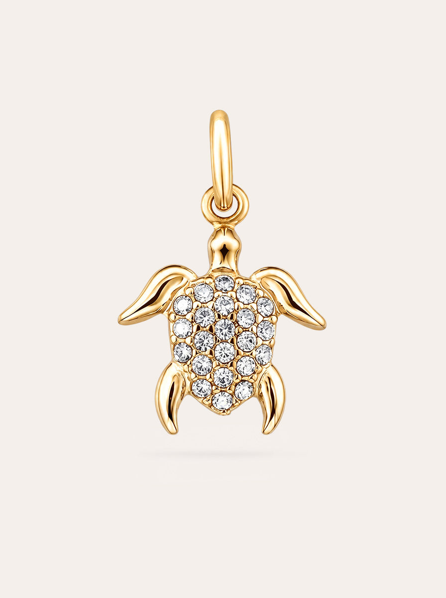 Schildkröte mit Zirkonia Charm