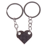 BUILDING BLOCK HEART KEYCHAIN ​​FOR COUPLES & BFF's - Vahlery
