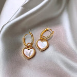 Boucles d'Oreilles Pendentif Coeur Double Face - Vahlery
